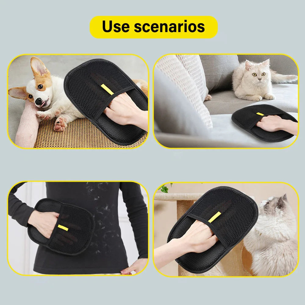 Guantes Quitapelos para Mascotas – Cepillo Antiestático